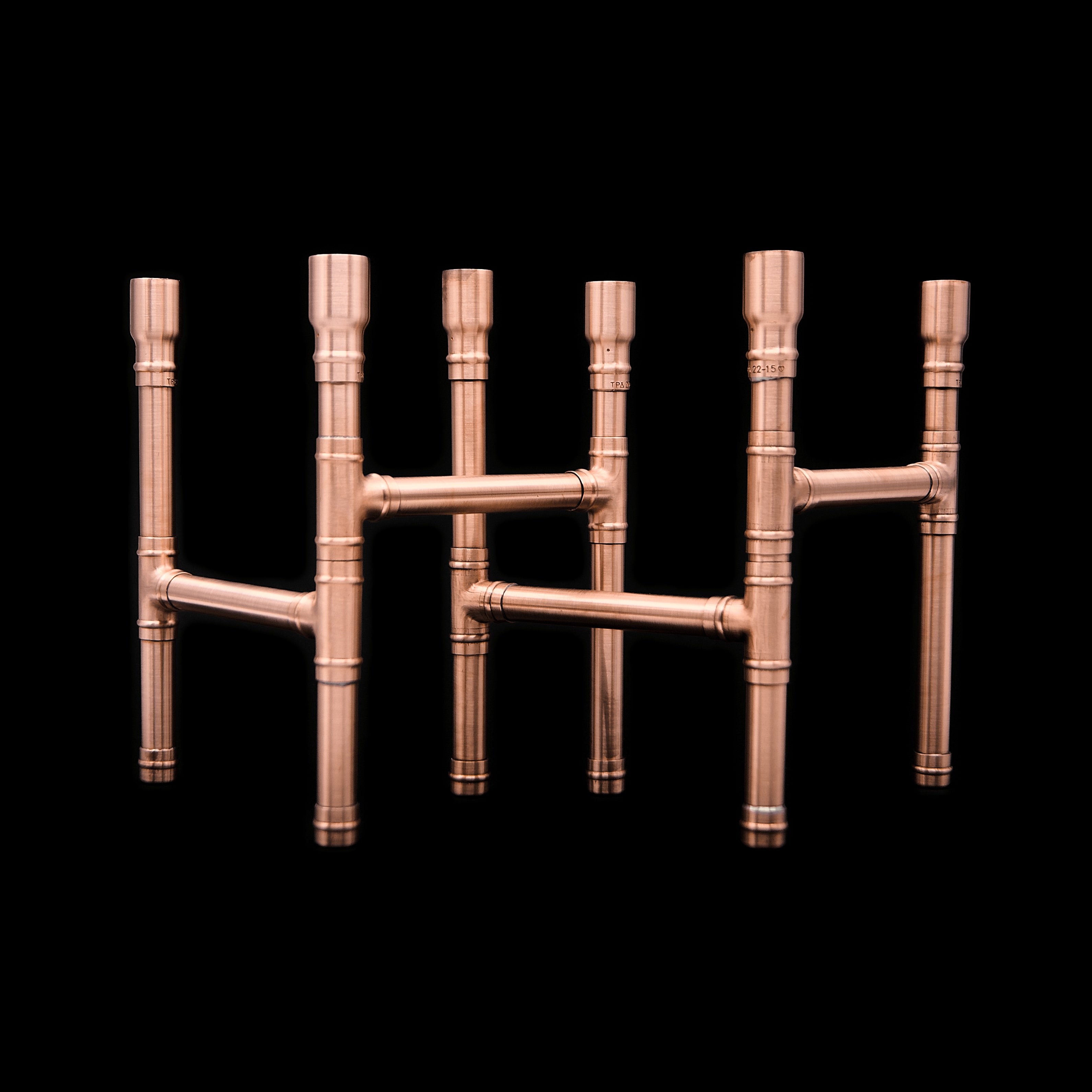 3 Legged Copper Candle & Flower Holder