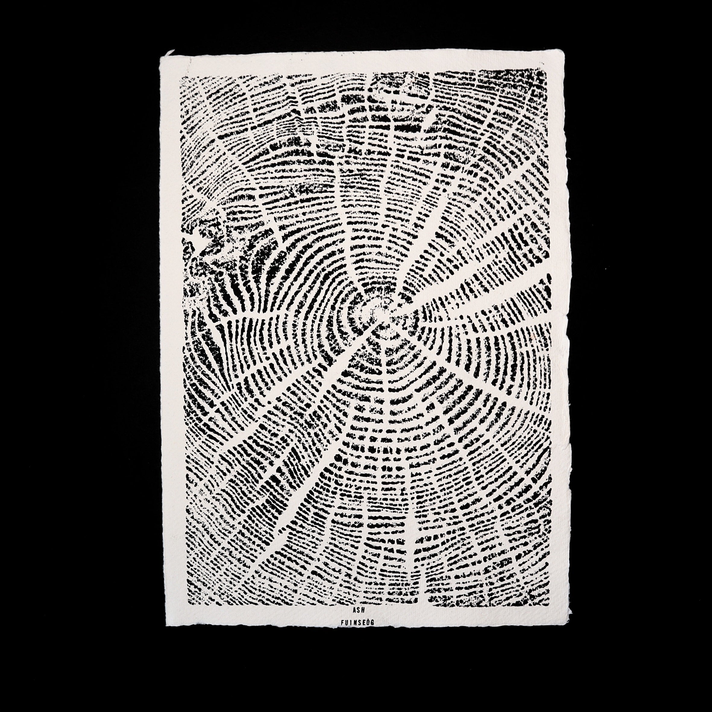 Ink Tree Print (A4) – Ash Spiral