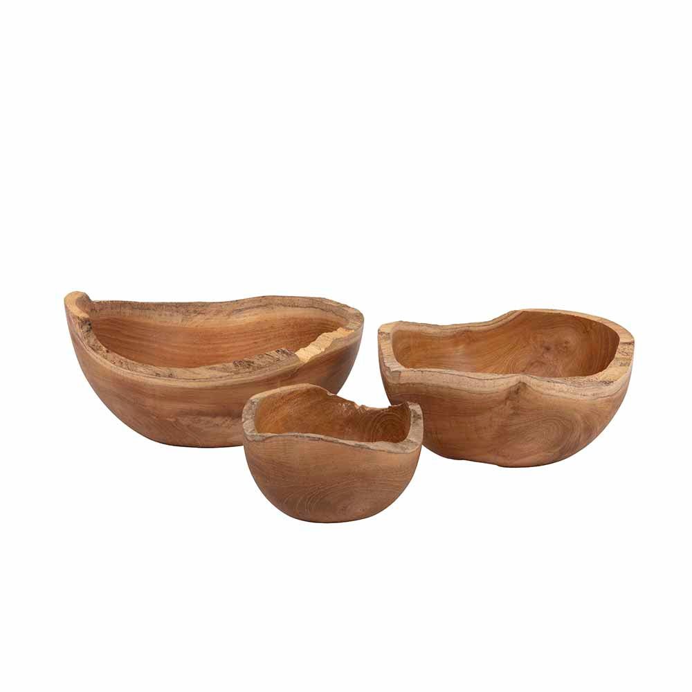 Organic Teak Root Bowl – Small