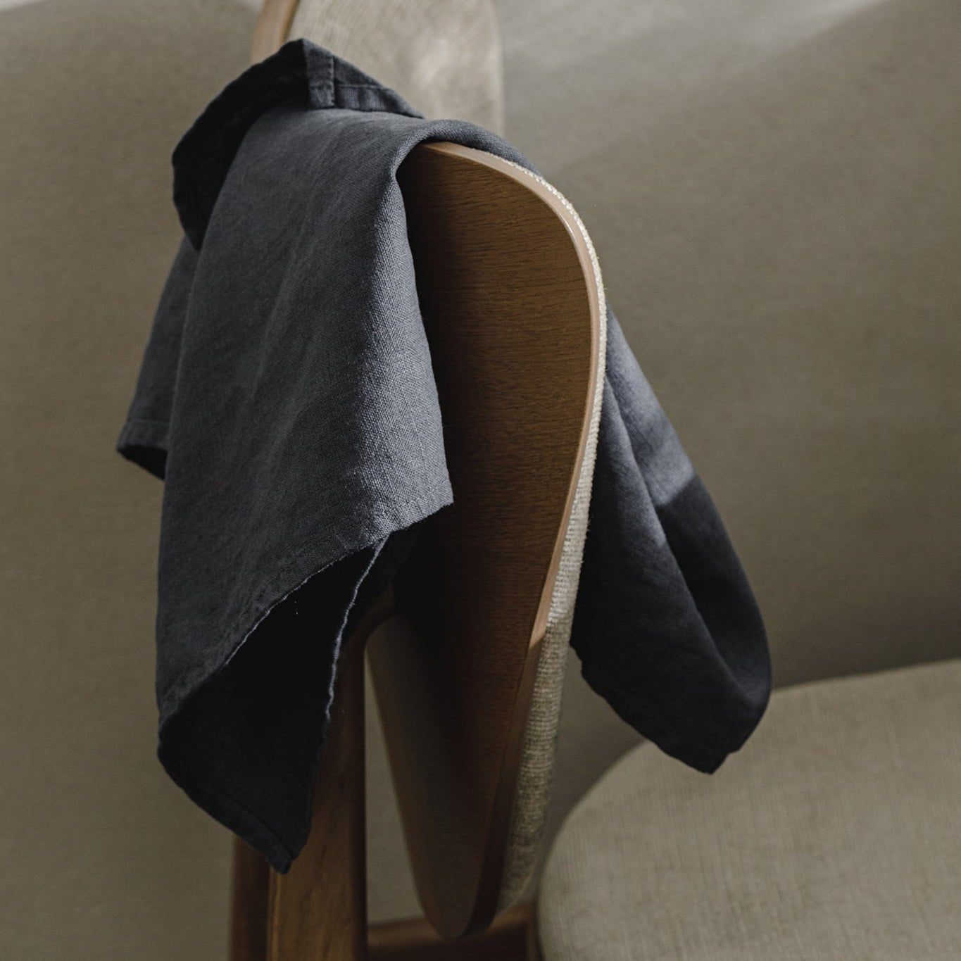 Linen Tea Towel – Midnight