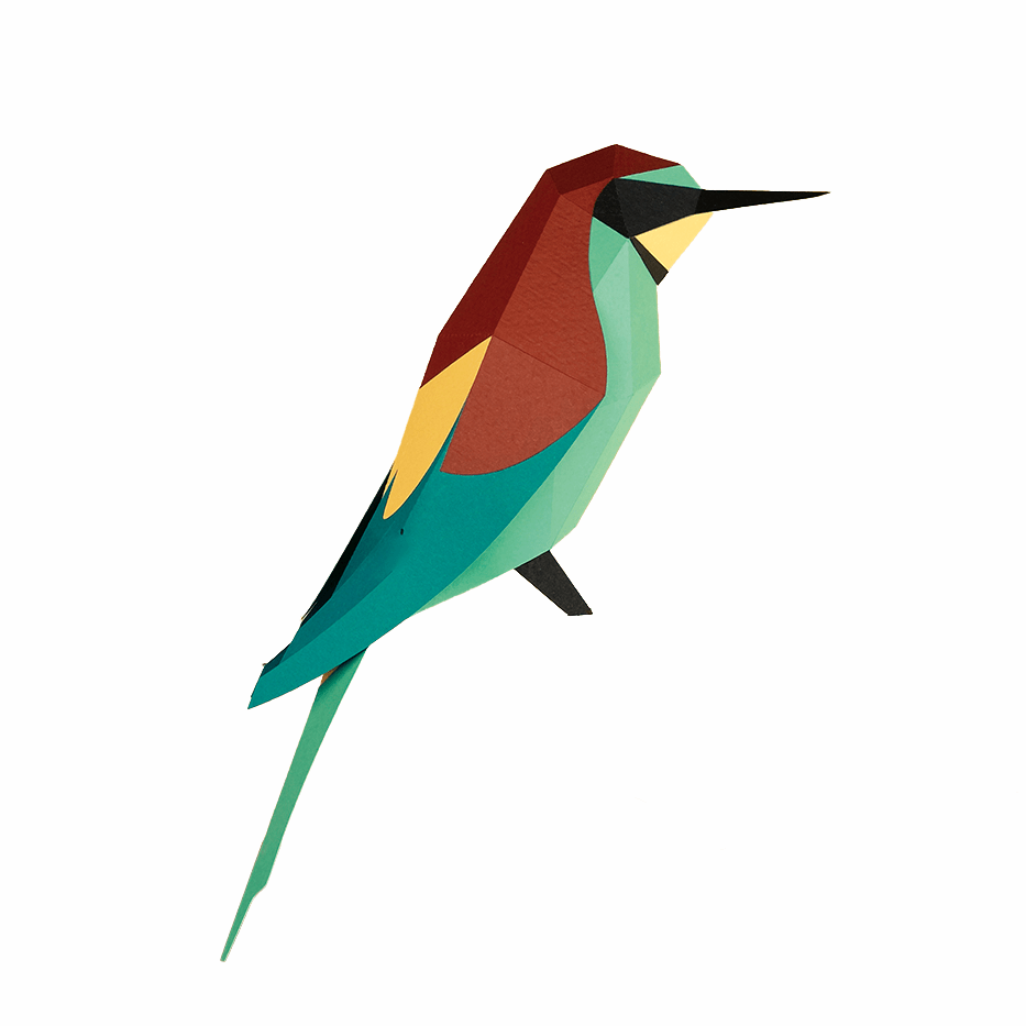 Paper European Bee-Eater (Merops Apiaster)