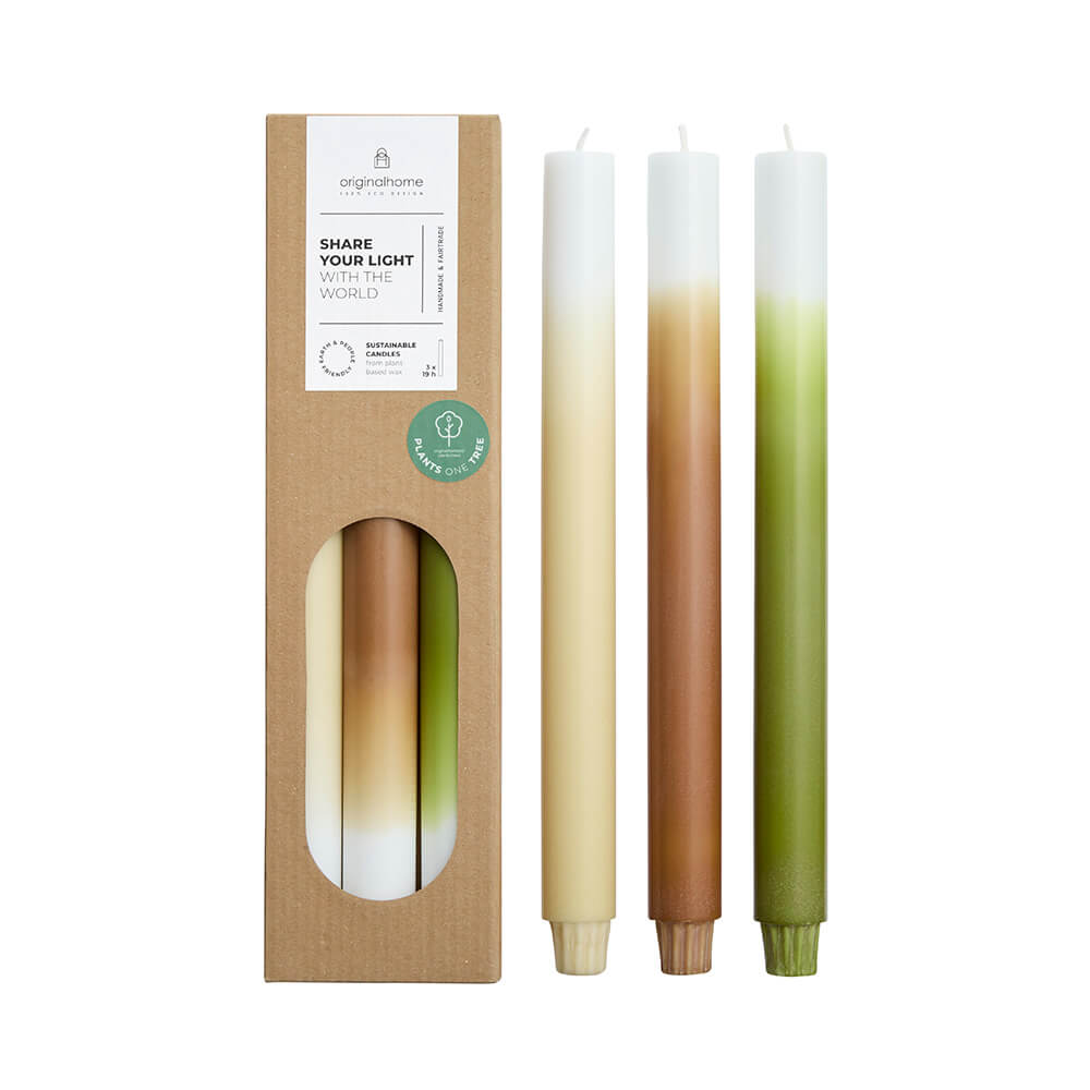 Gradient Candles Fall – Set of 3