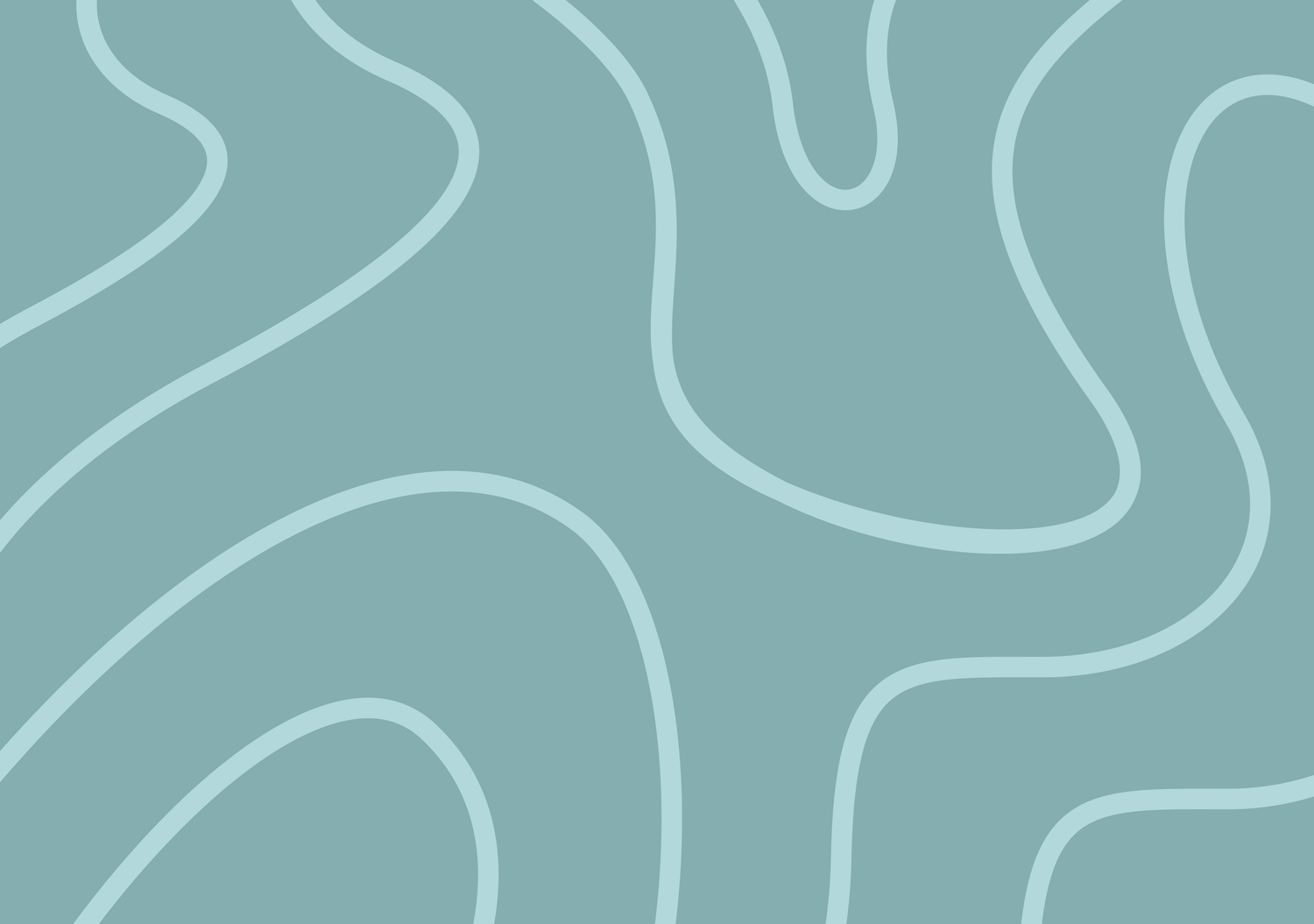 topography line graphic in light and dark turquoise colours