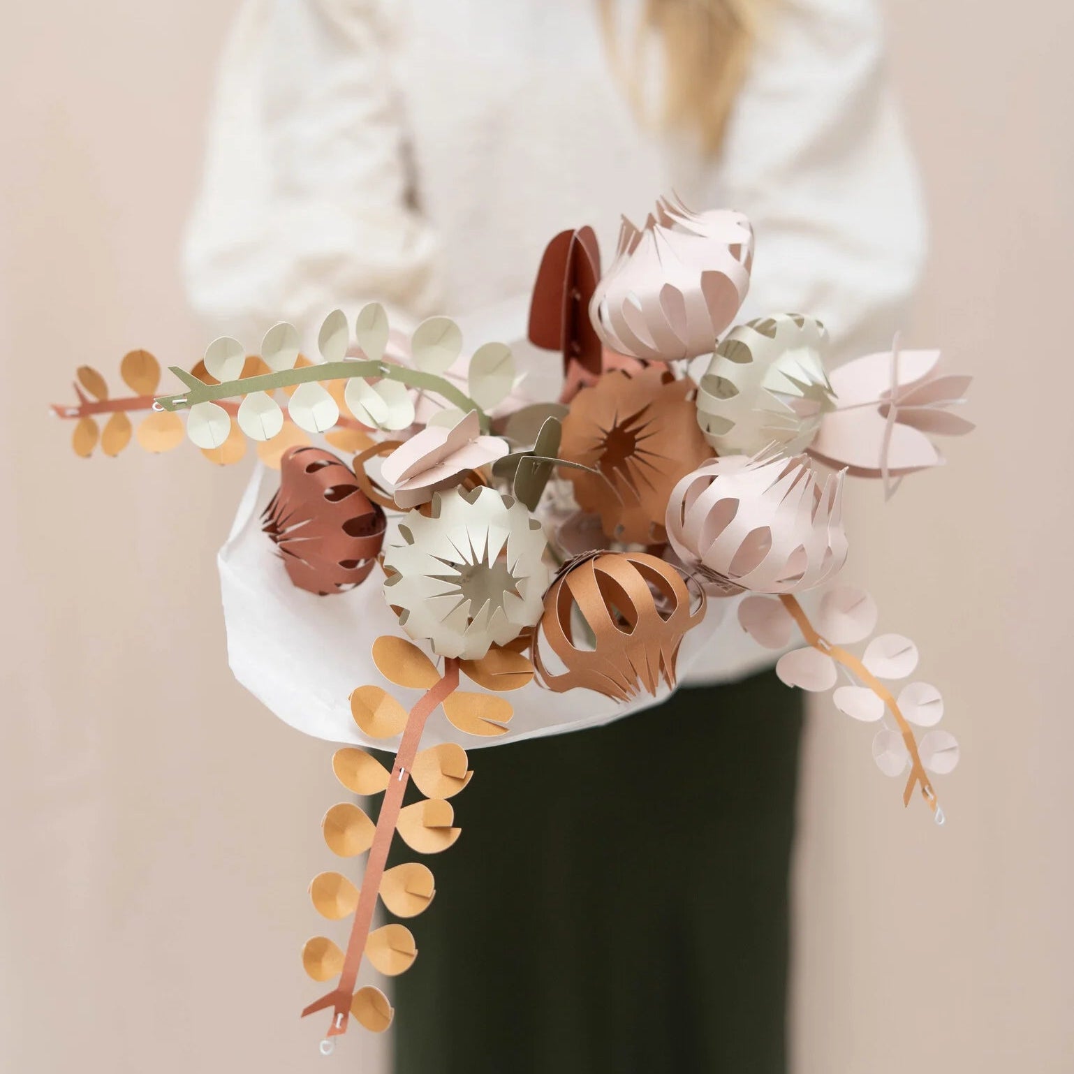 Pastel Paper Field Flowers – Large