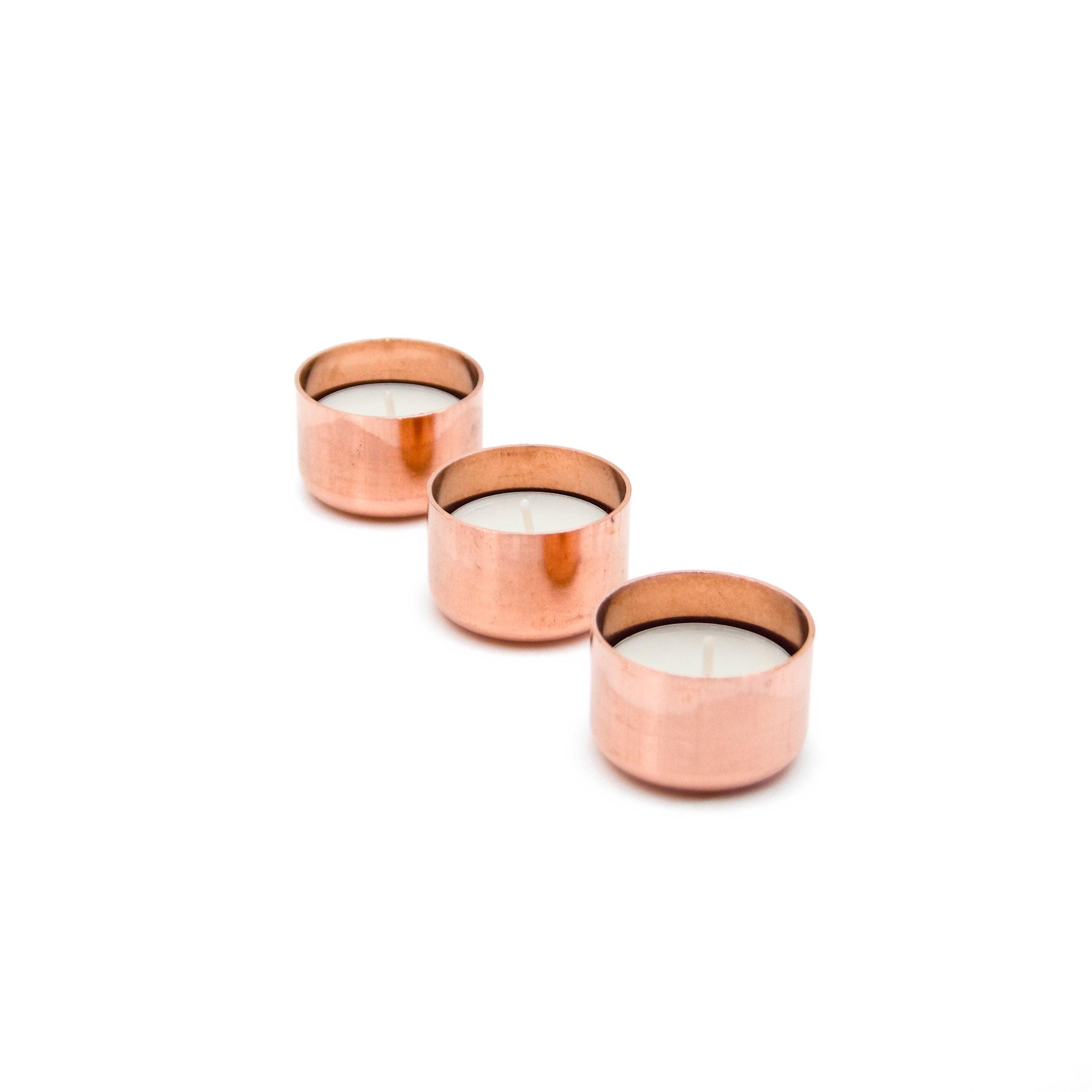 Copper Tea Light Holder – Set of 3
