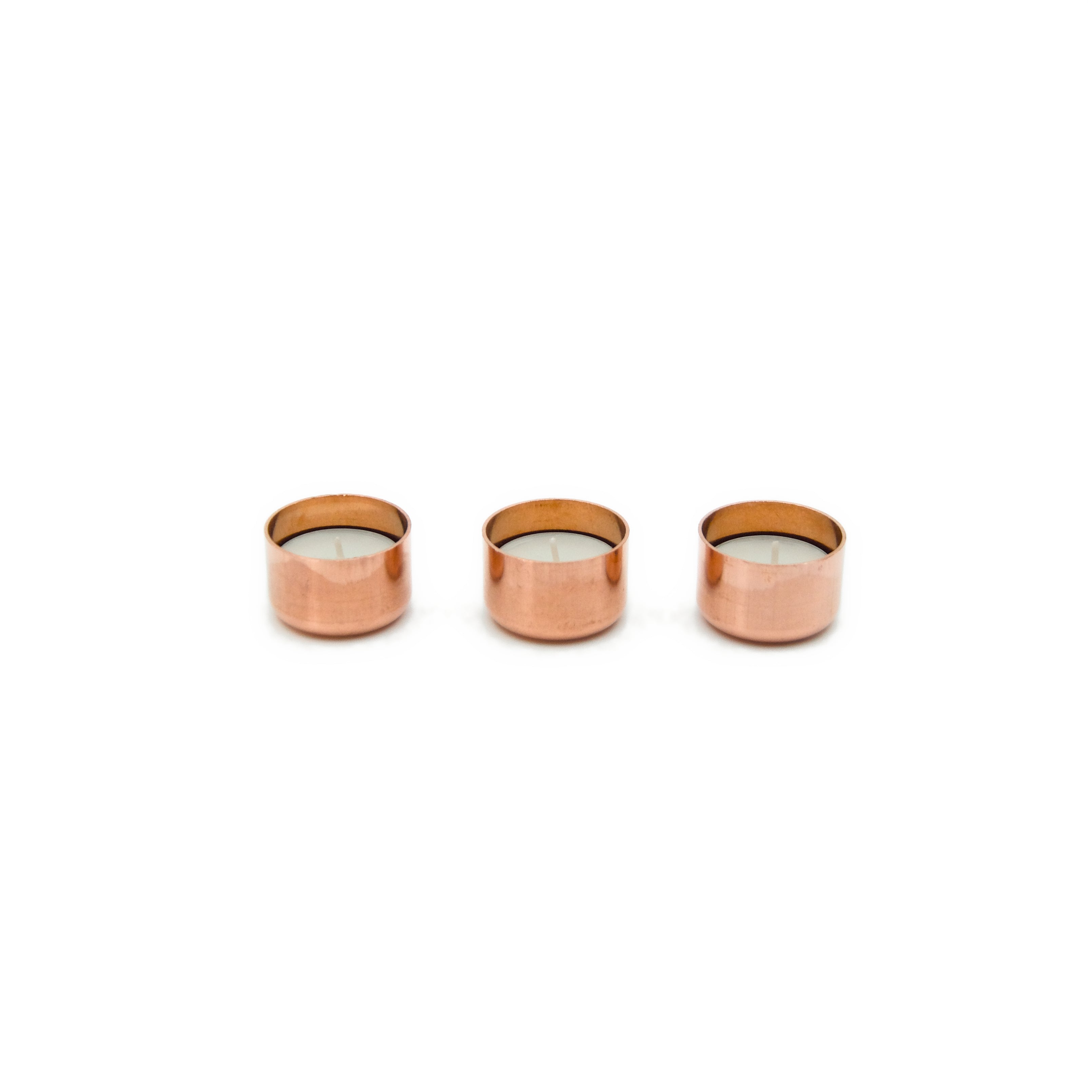 Copper Tea Light Holder – Set of 3